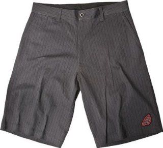 Fly Racing Pin Stripe Shorts , Size 28, Distinct Name Gray, Primary Color Gray, Gender Mens/Unisex 353 01628 Automotive