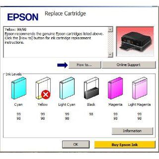 Epson Artisan 810 Wireless All in One Color Inkjet Printer, Copier, Scanner, Fax (C11CA52201) Electronics