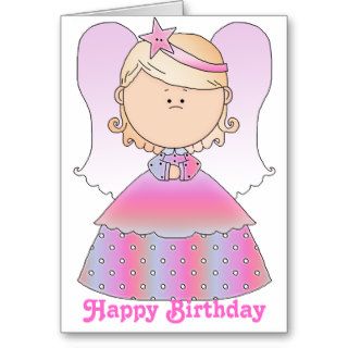 Little Fairy Angel Happy Birthday Card 3