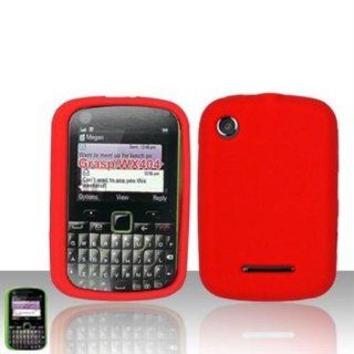 Red Silicon Case for MOTOROLA Motorola Grasp WX404 Cell Phones & Accessories