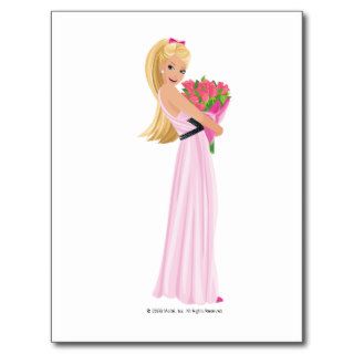 Barbie in a Pink Party Dress Postcard