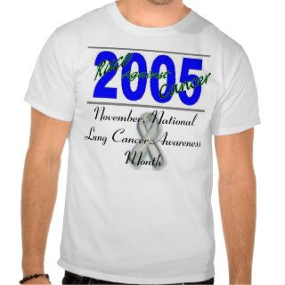 Race Against Cancer/Lung Cancer Awareness T shirt