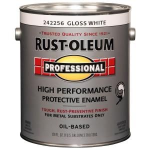Rust Oleum Professional 1 gal. White Gloss Protective Enamel 242256