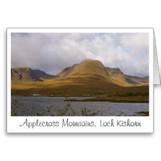 Applecross Mountains Greeting card