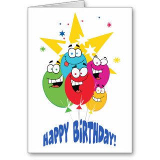 Cartoon Happy Birthday Card