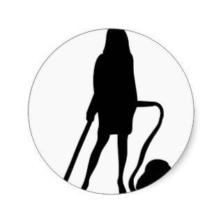 housewife   vacuum cleaner   cleaning round stickers