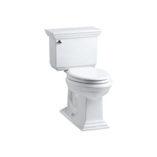 KOHLER Memoirs Stately Comfort Height 2 piece 1.6 GPF Elongated Toilet with AquaPiston Flush Technology in White K 3819 0