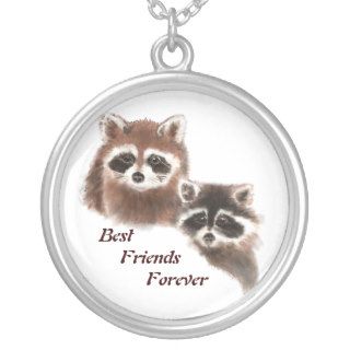 Cute Raccoons, Best Friends Forever, BFF, Jewelry