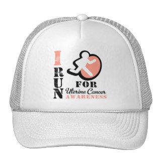 I Run For Uterine Cancer Awareness Trucker Hat