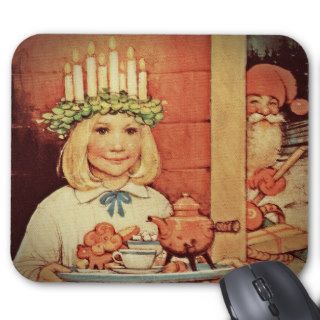 Christmas Nisse and Lucia Day Karin Mousepad