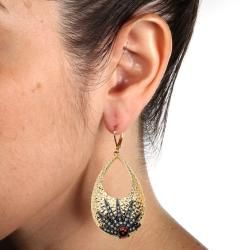 Isabella Collection Black Ruthenium plated Crystal Earrings Palm Beach Jewelry Crystal, Glass & Bead Earrings