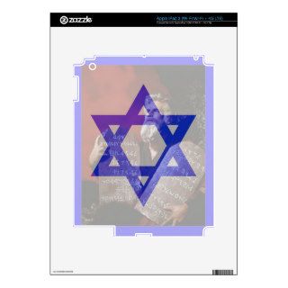 Moses, the Tablets and the Star of David. Skin For iPad 3