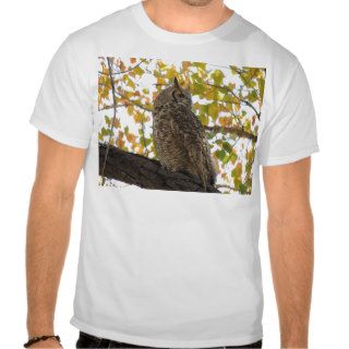 Great Horned Owl in a Tree T Shirts