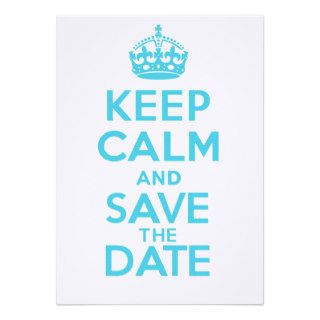 KEEP CALM and SAVE the DATE   Linen Announcement