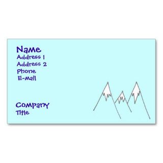 Lucky enough to be in mountains business card template