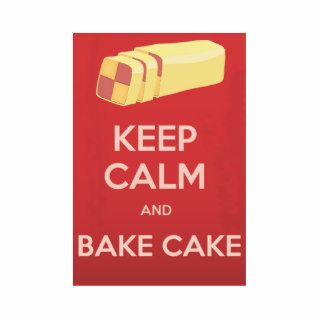 Keep Calm and Bake Cake Photo Sculpture