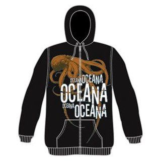 Oceana Octopus Zippered Hooded Sweatshirt Clothing