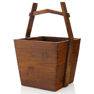Classic Wooden Water Bucket Accent Pieces