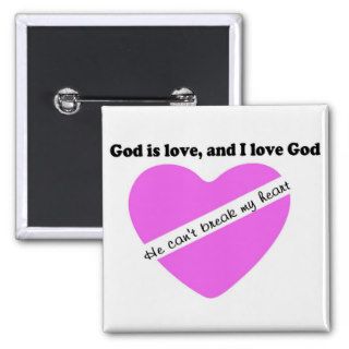 God is love, and I love God pink heart design