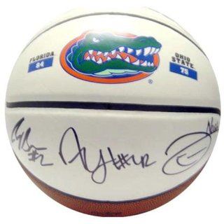 Florida Gators "Starting 5" Autographed 2007 Final Four Basketball Sports Collectibles