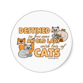Lots Of Cats Round Sticker