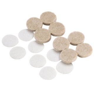 Stanley S845 372 3/4 Inch Round Heavy Duty Felt Pads with Velcro Pack of 8   Furniture Pads  