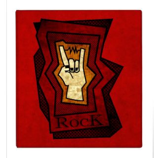 Rock Hand Vinyl Binder