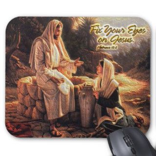 Fix Your Eyes on Jesus 1 Mousepads