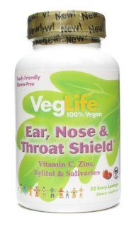 Ear Nose and Throat Shield VegLife 50 Lozenge Health & Personal Care