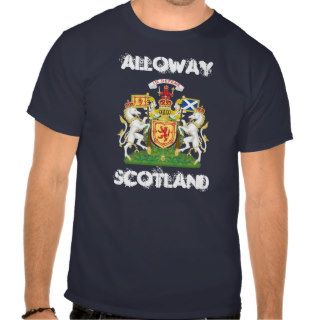 Alloway, Scotland with Royal Coat of Arms T shirt