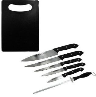 Kitchen Knife Set W/Sharpener (4 Pieces) [Kitchen]  Boxed Knife Sets  
