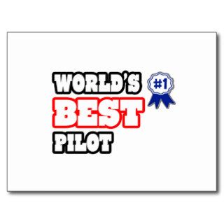 World's Best Pilot Post Cards