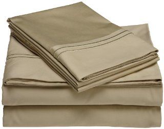 Andiamo Resorts Collection 420 Thread Count Cotton Queen Sheet Set, Willow   Pillowcase And Sheet Sets