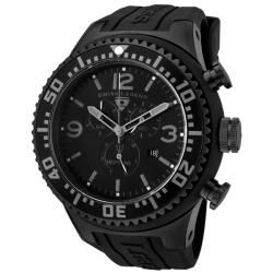 Swiss Legend Men's 'Neptune' Black Dial Black Rubber Chronograph Watch Swiss Legend Men's Swiss Legend Watches