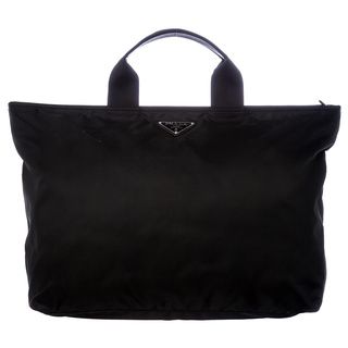 Prada Oversize Black Nylon Tote Prada Designer Handbags