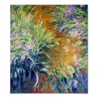 The Path Through the Irises by Monet Print