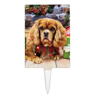 Christmas   Cavalier King Charles Spaniel   Lily Cake Toppers