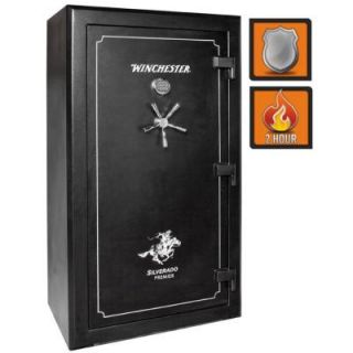 Winchester Safes Silverado Premier 49 Fire Safe Electronic Lock 54 Gun Black Gloss S 7242 49 7 E