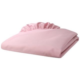 TL Care 100% Cotton Percale Fitted Crib Sheet   Pink