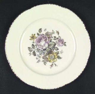 Cunningham & Pickett Stratford Luncheon Plate, Fine China Dinnerware   Floral Ce