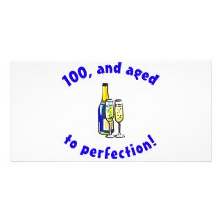 Vintage 100th Birthday Gag Gifts Customized Photo Card