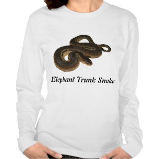 Elephant Trunk Snake Ladies Long Sleeve Tee Shirt