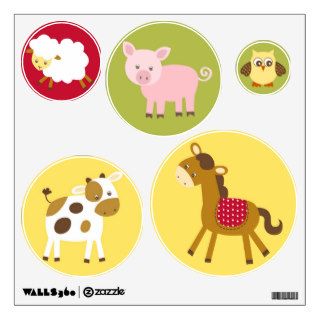 Barnyard Farm Animal Nursery Wall Stickers Decals