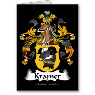 Kramer Family Crest Greeting Cards