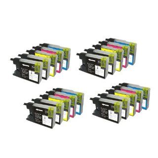 Inkcool 20 PK INK FOR BROTHER LC 71 LC 75 MFC J280W MFC J425W MFC J430W MFC J435W LC75 (8BK/4C/4Y/4M)