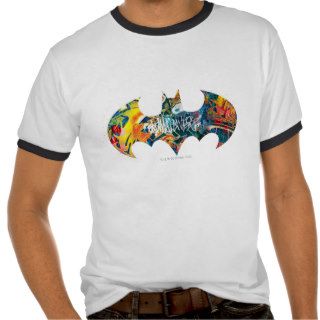 Batman Logo Neon/80s Graffiti T Shirt