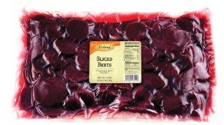Roland Sliced Beets, 4.4 Pounds Pouch  Pickles  Grocery & Gourmet Food