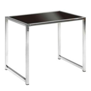 Ave Six Yield Chrome and Glass End Table YLD09
