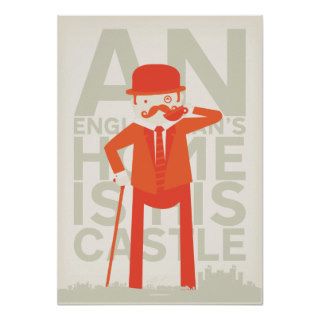 An Englishman's Home Is His Castle Print