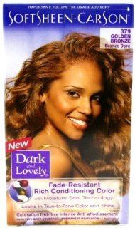 Dark & Lovely Color #379 Goldn Bronze (3 Pack) with Free Nail File Health & Personal Care